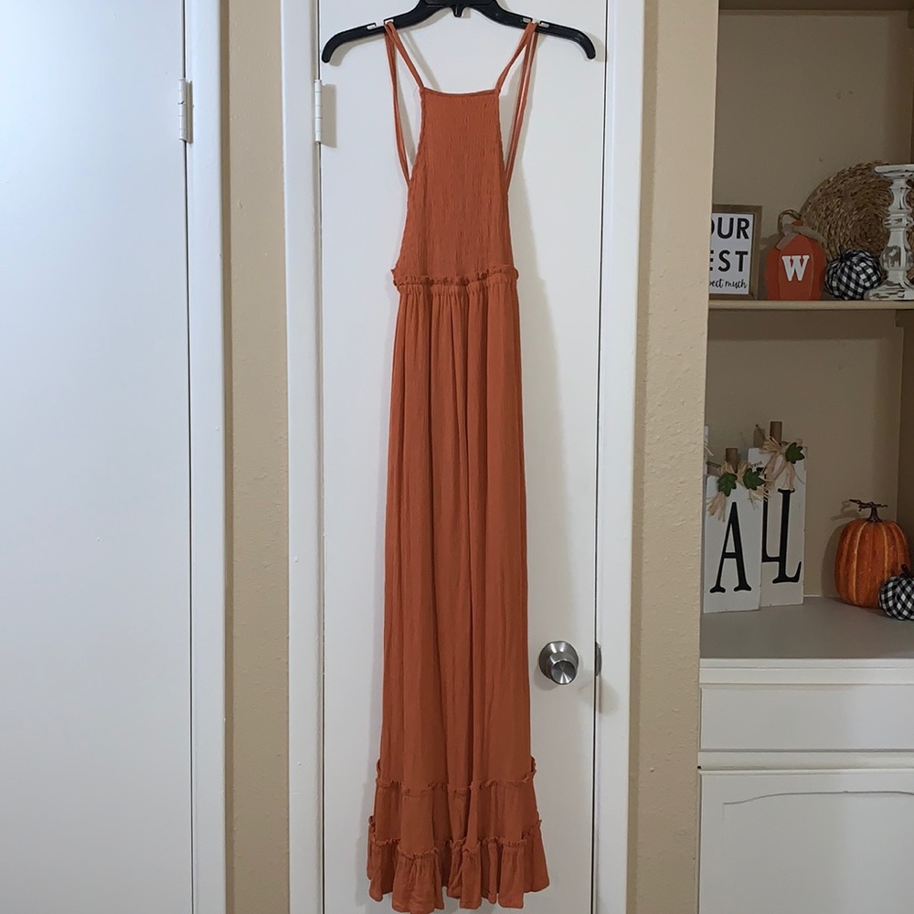 Burnt orange long sundress